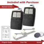 2 Pack Universal Garage Door Opener Remote 375LM 375UT KLIK1U Compatible - Image 17