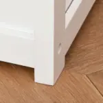 2-in-1 Kids Wooden Toy Organizer Chest Storage Box with Seat Bench Cabinet Chunk Cube with Safety Pneumatic Rod White - Image 8