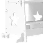 2 in 1 Toddler Tower with Safety Rail for Bathroom, Sink, Kitchen or Counter, White - Image 9