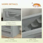 2-Level Hamster Home, Openable Top and Door, Includes Shelf and Ladder, Space-Saving Design, Gray - Image 6