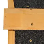 2 Level Outdoor Rabbit Hutch with Asphalt Roof, Removable Tray and Ramp, Light Yellow - Image 11