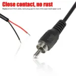 2 Pack 10 Foot RCA Male to Bare Wire Speaker Repair Cables 24AWG - Image 6