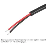2 Pack 10 Foot RCA Male to Bare Wire Speaker Repair Cables 24AWG - Image 2