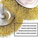 6 Piece Wire Brush Wheel and Cup Drill Attachment Set, 1/4 Inch Shank - Image 6