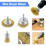 6 Piece Wire Brush Wheel and Cup Drill Attachment Set, 1/4 Inch Shank - Image 13