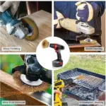 6 Piece Wire Brush Wheel and Cup Drill Attachment Set, 1/4 Inch Shank - Image 4