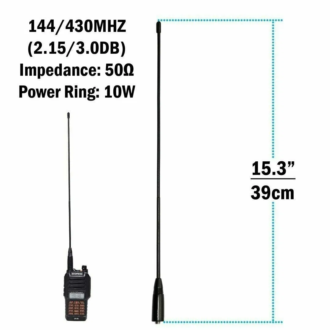 2 Pack NA771 Dual Band Antennas Compatible with Baofeng UV-5R UV-82 144/430MHz