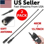 2 Pack NA771 Dual Band Antennas Compatible with Baofeng UV-5R UV-82 144/430MHz