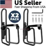 2 Pack Aluminum Bike Water Bottle Cages Lightweight Bicycle Bottle Holders