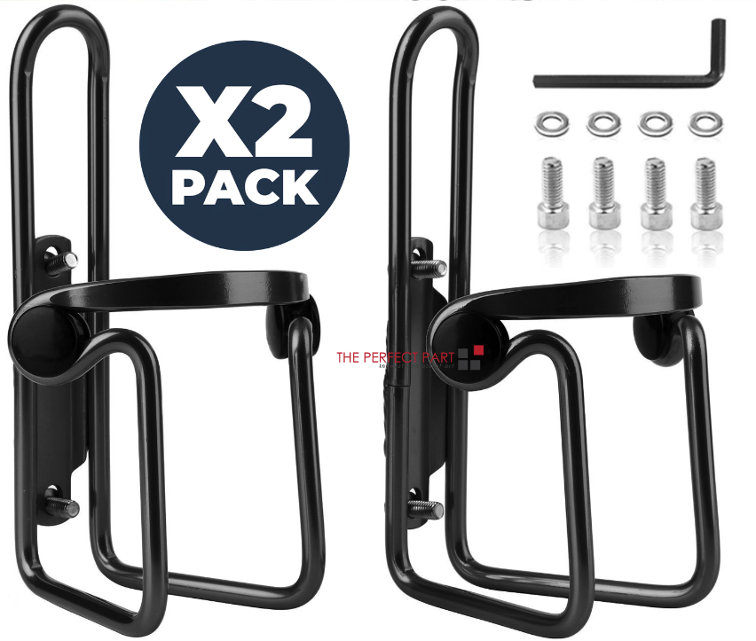 2 Pack Aluminum Bike Water Bottle Cages Lightweight Bicycle Bottle Holders