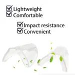 2 Pairs Universal Slip-On Side Shields for Eyeglasses - Image 2
