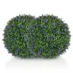 2 Piece 16.5" Topiary Balls Lavender Topiary Plants, Faux Topiaries Indoor Outdoor Fake Plants for Home Decor - Image 12