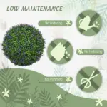 2 Piece 16.5" Topiary Balls Lavender Topiary Plants, Faux Topiaries Indoor Outdoor Fake Plants for Home Decor - Image 5