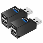 2 Pack 3 Port USB 3.0 Hubs High Speed Splitters for PC and Laptop - Image 4