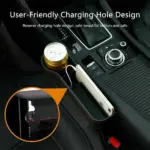2 Pack PU Leather Car Seat Gap Organizers with Cup and Phone Holders - Image 11