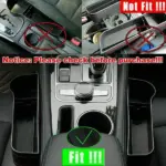 2 Pack PU Leather Car Seat Gap Organizers with Cup and Phone Holders - Image 13