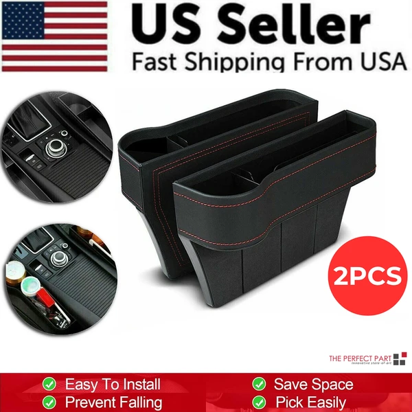 2-pcs-auto-car-seat-gap-catcher-organizer-storage-box-pocket-w-cup-holder-side-6.webp 2 Pack PU Leather Car Seat Gap Organizers with Cup and Phone Holders - Image 1