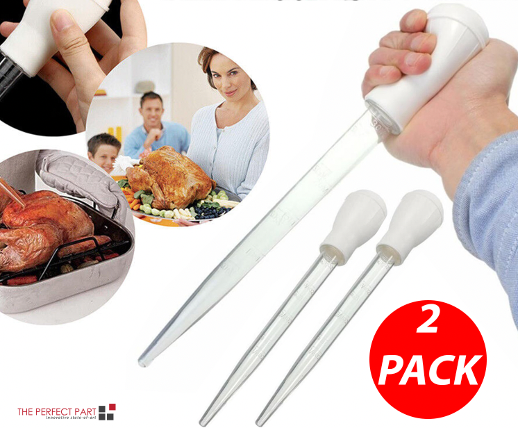 2 Pack 30mL Heat-Resistant Meat and Poultry Basters