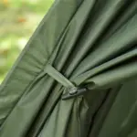 Outsunny 2-Person Foldable Camping Cot Outdoor w/ Bedspread and Thick Air Mattress, 4-In-1 Elevated Camping Bed Tent for Hiking, Picnic, Green - Image 8