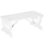 2-Person Garden Bench Outdoor Wagon Wheel Porch Bench for Backyard, Patio, Garden White