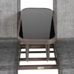 2-Person Outdoor Glider Bench with Center Table, Patio Rocking Chair Swing Loveseat with Breathable Mesh for Backyard, Front Porch, Brown - Image 9
