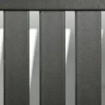 2 Pieces HDPE Outdoor Chair, Garden Chair Set with Armrests and Slatted Back for Patio, Lawn, Poolside, Gray - Image 6