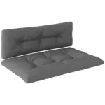 Outsunny 2 Seater Pallet Cushions Outdoor 3.9" Thick Replacement Cushions - Tufted Design for Garden, Patio, Dark Gray - Image 11