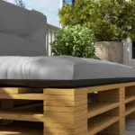 Outsunny 2 Seater Pallet Cushions Outdoor 3.9" Thick Replacement Cushions - Tufted Design for Garden, Patio, Light Gray - Image 9