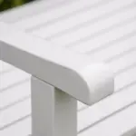 Outsunny 2-Seater Wooden Garden Bench, 4FT Outdoor Patio Loveseat with Unique X-Shape Back for Yard, Lawn, Porch, White - Image 9