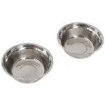 PawHut 2 Stainless Steel Pet Bowls, 23"L Durable Wooden Heavy Duty Dog Feeding Station - Black - Image 7