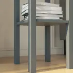 2-Tier Side Table Set of 2, with Drawer and Shelf, End Tables for Living Room, Hallway, Gray - Image 9