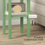 HOMCOM 2-Tier Side Table with Drawer and Shelf, End Table for Living Room and Hallway, Green - Image 5