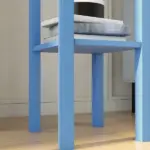 2-Tier Side Table with Drawer Shelf, End Table for Living Room Hallway, Light Blue - Image 9