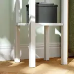 2-Tier Side Tables Set of 2 with Drawer and Shelf, 2 Pieces End Tables for Living Room and Hallway, White - Image 9