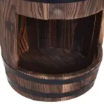 2-Tier Wooden Water Pump Fountain with Flower Box Base Durable Design for Garden Decor - Image 7