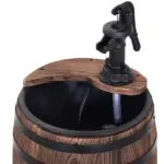 2-Tier Wooden Water Pump Fountain with Flower Box Base Durable Design for Garden Decor - Image 9