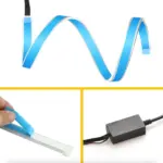2 Pack 60cm White Amber Sequential LED DRL Turn Signal Strips - Image 11