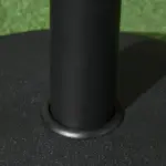 20" 55 lb Outdoor Patio Round Cement Umbrella Stand Base for the Deck or Porch with Variable Umbrella Hole - Image 8
