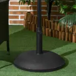 20" 55 lb Outdoor Patio Round Cement Umbrella Stand Base for the Deck or Porch with Variable Umbrella Hole - Image 10