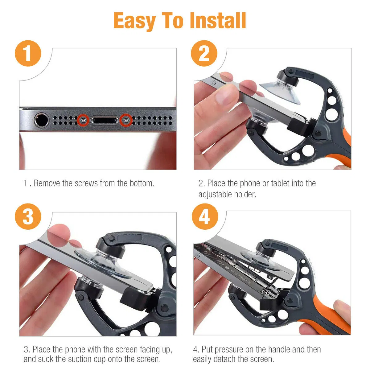 20 Piece Phone Screen Opening and Repair Tool Kit Compatible with iPhone and iPad