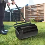 Outsunny 20-Inch Lawn Roller Push/Tow Behind Filled with Water or Sand for Garden Sod Flattening - Image 2