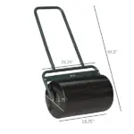 Outsunny 20-Inch Lawn Roller Push/Tow Behind Filled with Water or Sand for Garden Sod Flattening - Image 3