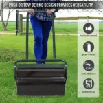 Outsunny 20-Inch Lawn Roller Push/Tow Behind Filled with Water or Sand for Garden Sod Flattening - Image 4