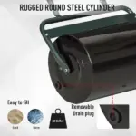 Outsunny 20-Inch Lawn Roller Push/Tow Behind Filled with Water or Sand for Garden Sod Flattening - Image 6