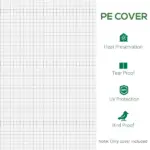 Outsunny 20' x 10' x 7' Greenhouse Replacement Walk-in PE Hot House Cover with 12 Windows Roll-Up and Zipper Door, White - Image 6