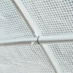Outsunny 20' x 10' x 7' Greenhouse Replacement Walk-in PE Hot House Cover with 12 Windows Roll-Up and Zipper Door, White - Image 8