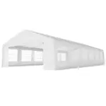 Outsunny 20' x 40' Large Outdoor Carport Canopy Party Tent with Removable Protective Sidewalls and Versatile Uses, White - Image 11
