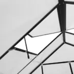 Outsunny 20' x 8' Aluminum Greenhouse Polycarbonate Walk-in Garden Greenhouse with Adjustable Roof Vent, Rain Gutter and Sliding Door for Winter - Image 8