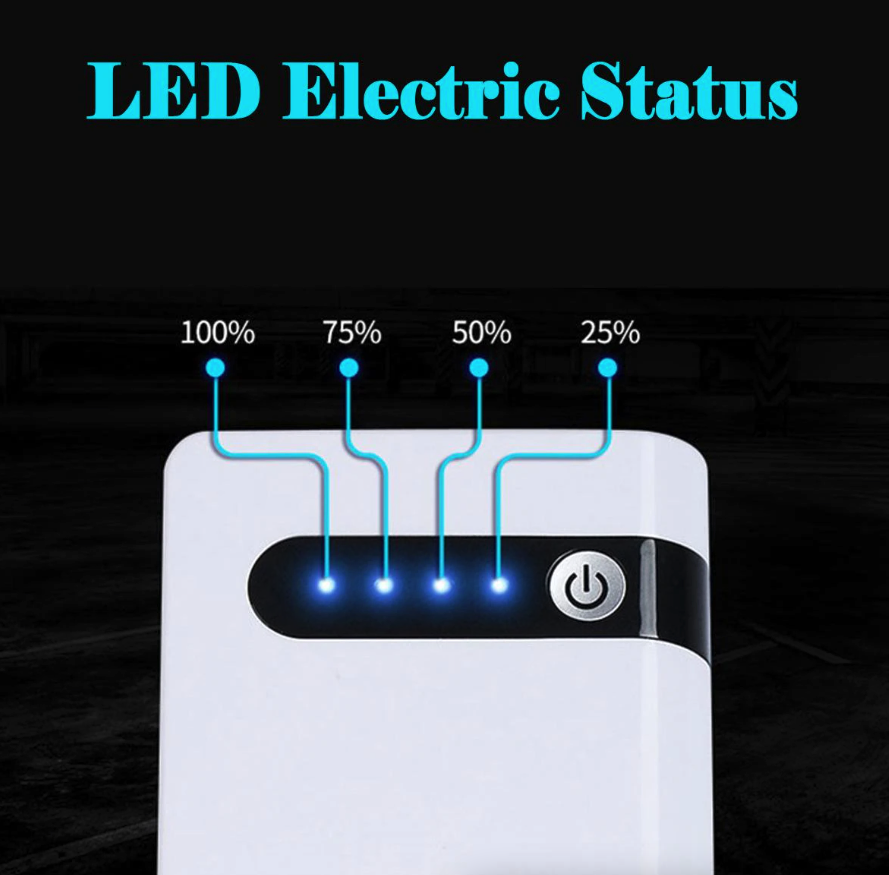 20000mAh 400A Peak 12V Car Jump Starter with Power Bank and LED Light