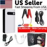 20000mAh 400A Peak 12V Car Jump Starter with Power Bank and LED Light